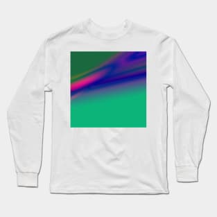 GREEN ORANGE BROWN BLUE TEXTURE ART Long Sleeve T-Shirt